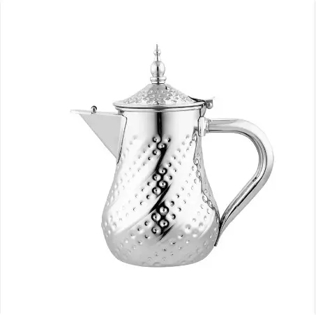 إبريق شاي ملون عربي رائج المبيع غلاية مياه سعة 2.0 لتر إبريق شاي من الصلب المقاوم للصدأ مزود بفلتر