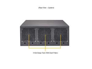 Mec automazione industriale basato su ventole X13 2.5U Box <span class=keywords><strong>Server</strong></span> di rete SYS-E403-12P-FN2T per l'apprendimento Ai