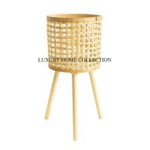 Ultra-lightweight Rattan Material <strong>Planter</strong> with a Corrosion-resistant Finished Ensuring Longevity and Functionality Outdoors