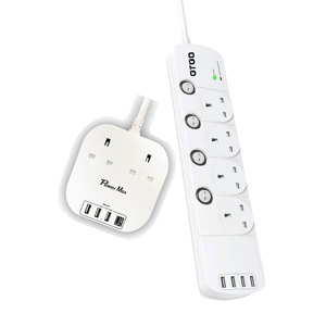Interruptor y enchufes de plomo 220, 220 v, enchufe múltiple eléctrico con fusible