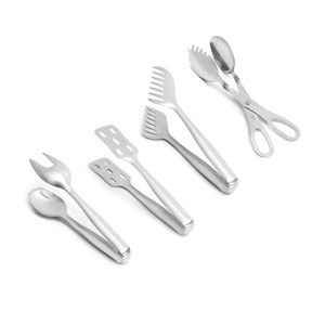 Italian Steel AISI430 2025 HORECA Roast Tong Kitchen Gadget Set Multi-Use Utensils for Serving <strong>Meat</strong> Vegetables Hotels ice <strong>meat</strong> - Product Image 4