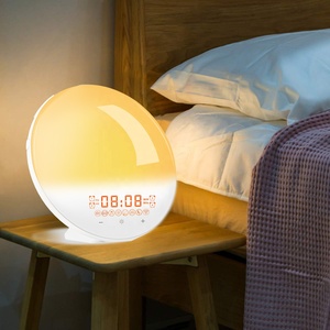 Drops hipping WiFi Smart Voice Sonnenaufgang Weck licht FM-Radio Aufstehen Licht Smart Sunrise Wecker - Product Image 4