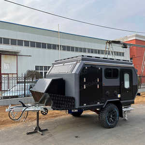 Usa Europe Australian Standard off Road Lightweight Caravan with Tent RV Van Travel Trailers for Sale