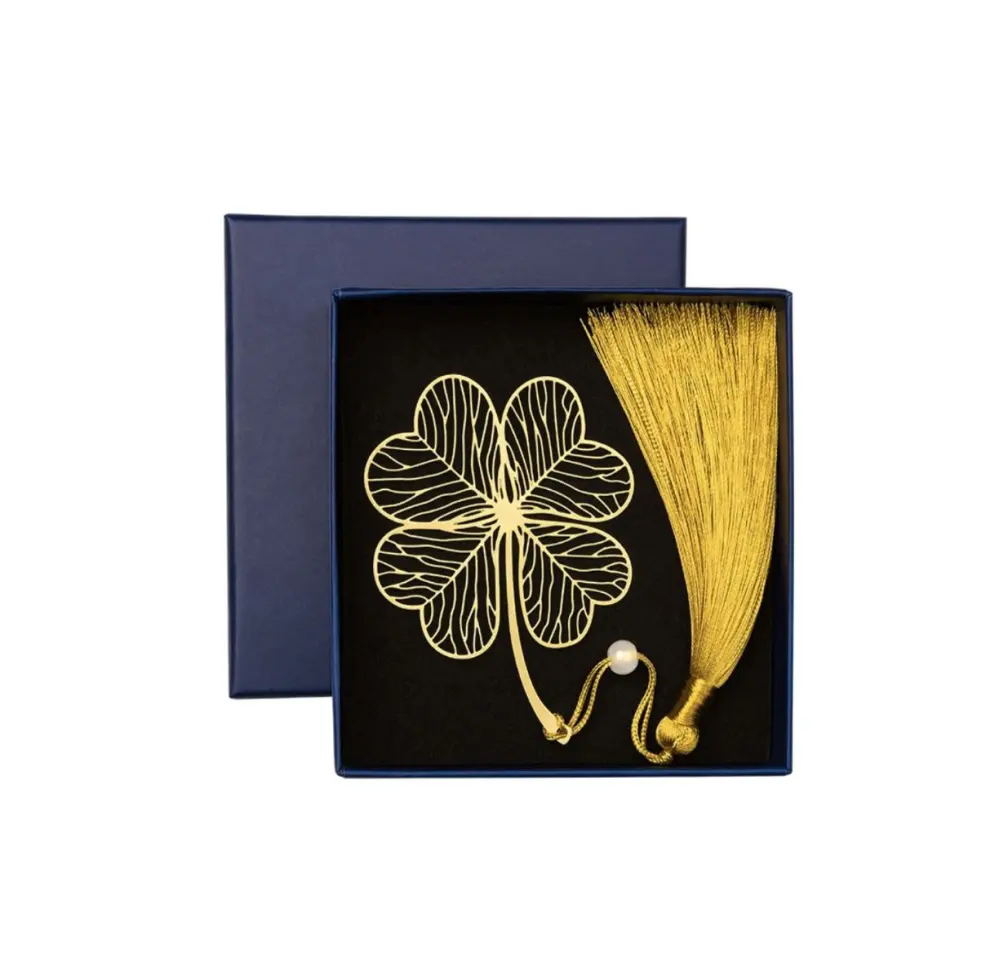 Presente do negócio Livro Personalizado Mark latão Marcador moda banhado a ouro marcador para flor peça design para venda