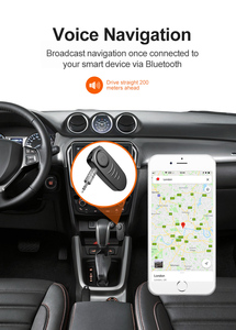 2-in-1 J19 <strong>Bluetooth</strong> Audio Receiver BT V5.0 Dual Link Handsfree Call Kit 3.5mm Wireless AUX Music Player <strong>Micro</strong> <strong>USB</strong> Charging - Product Image 6
