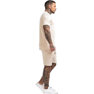 Erkek yüksek kaliteli çevre dostu yaz XL özel artı boyutu XL dahil baskılı pamuk Tshirt şort Streetwear spor logosu - Product Image 4