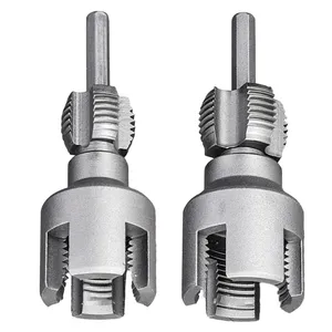 2pcs chapברז למות פנימי וחיצוני חוט כלי הקשה עבור 1/2 "(dn15) 3/4" (dn20) צינורות מים תיקון אינסטלציה