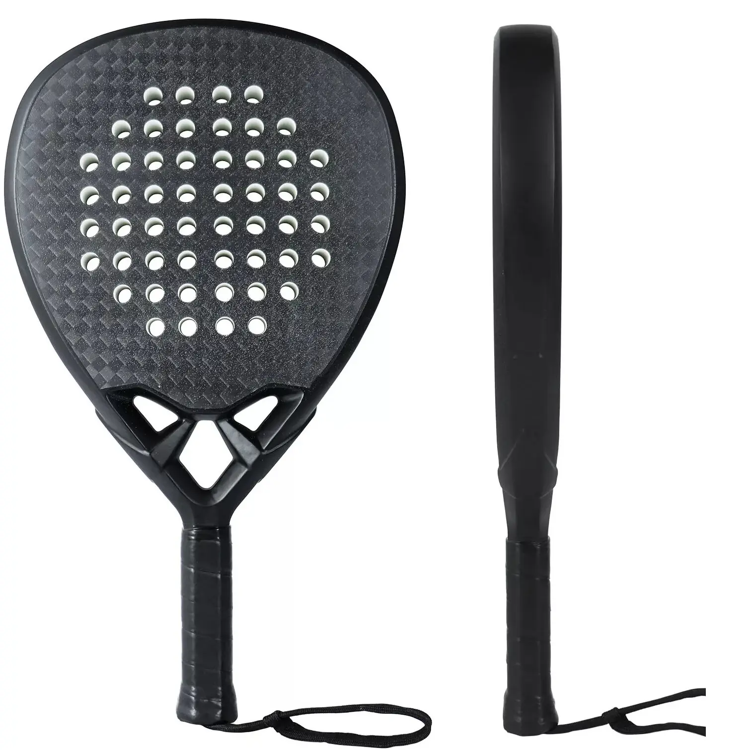 Voll carbon Padel Schläger 38mm 3K/12K 18K Hochwertiger Strand tennis schläger