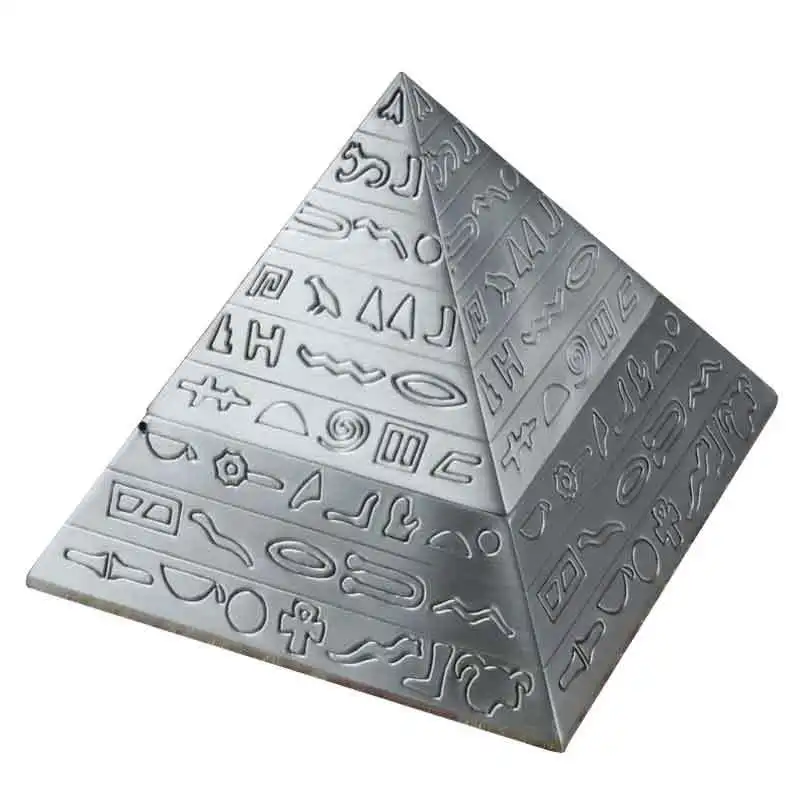 Egyptian pyramid ashtray anti-fly ash windproof with cover three-dimensional pyramid ashtray for travel souvenirs