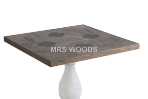 MRS WOODS Mesa de comedor de madera nórdica Mesa de comedor multifunción Elegante juego de mesa de comedor pequeña de 4 plazas - Product Image 3