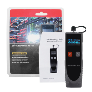 Medidor de potencia óptica digital Longitud de onda óptica 6 con función de probador de cable y convertidor FC para interfaz FC SC ST Color gris - Product Image 3