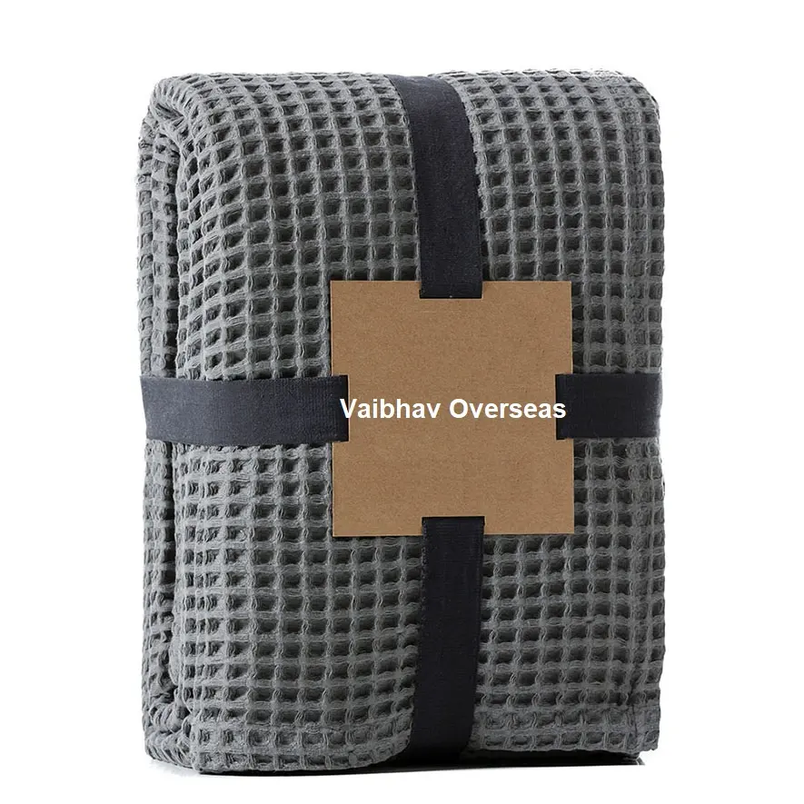 Heavy Duty cotton Thermal Blankets made of 100% Cotton snag free in waffle weave design