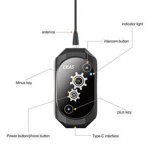 EJEAS GY118 Sistema de intercomunicación industrial de 2 vías Walkie Talkie comercial inalámbrico para exteriores para accesorios de motocicletas - Product Image 3