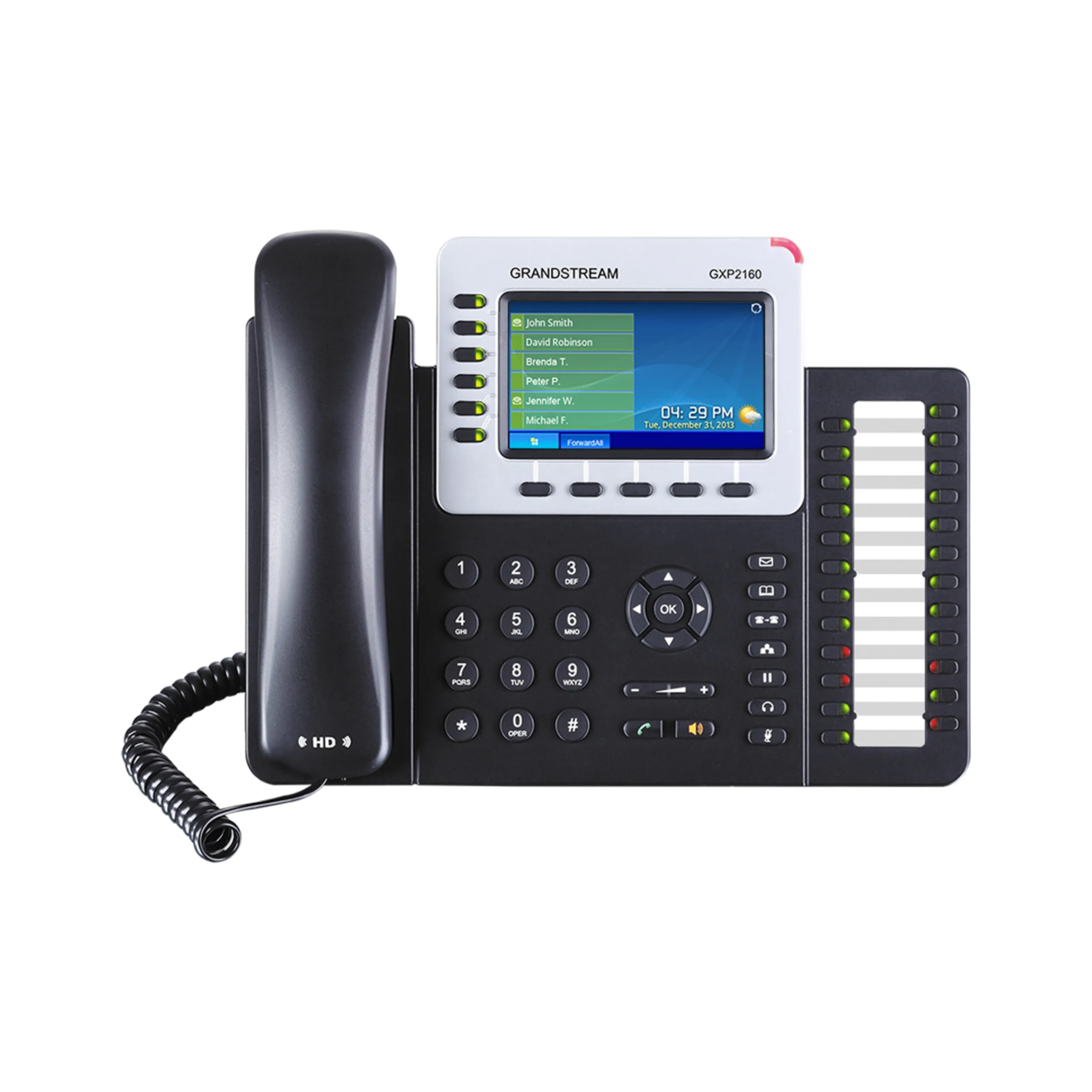 Grandstream GXP2160 cablato/Wireless Bluetooth Desktop da parete con montaggio a muro telefono IP