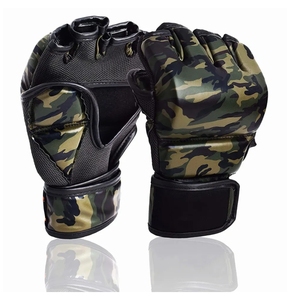למעלה <span class=keywords><strong>Pro</strong></span> MMA התמודדות להילחם כפפות עור פרה עור חצי אצבע Mma אימון אגרוף כפפות <span class=keywords><strong>Ufc</strong></span> Mma כפפות