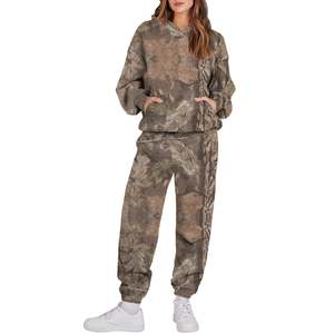 Real Tree Jungle Print Camo Hunting Wear Women's Tracksuits Two-Piece Set <strong>Ensembles</strong> Pour Femmes Full Length Sets For Women - Product Image 2