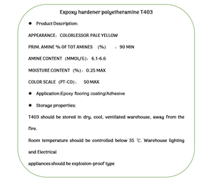 CAS 9046-10-0/聚醚胺D230 T403/工厂供应聚醚胺/环氧固化剂 - Product Image 3