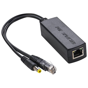 ตัวแยกสัญญาณอีเธอร์เน็ตที่ใช้งานอยู่พร้อม DC5.5x2.1mm สำหรับอุปกรณ์ที่ใช้ไฟกล้อง IP - Product Image 1