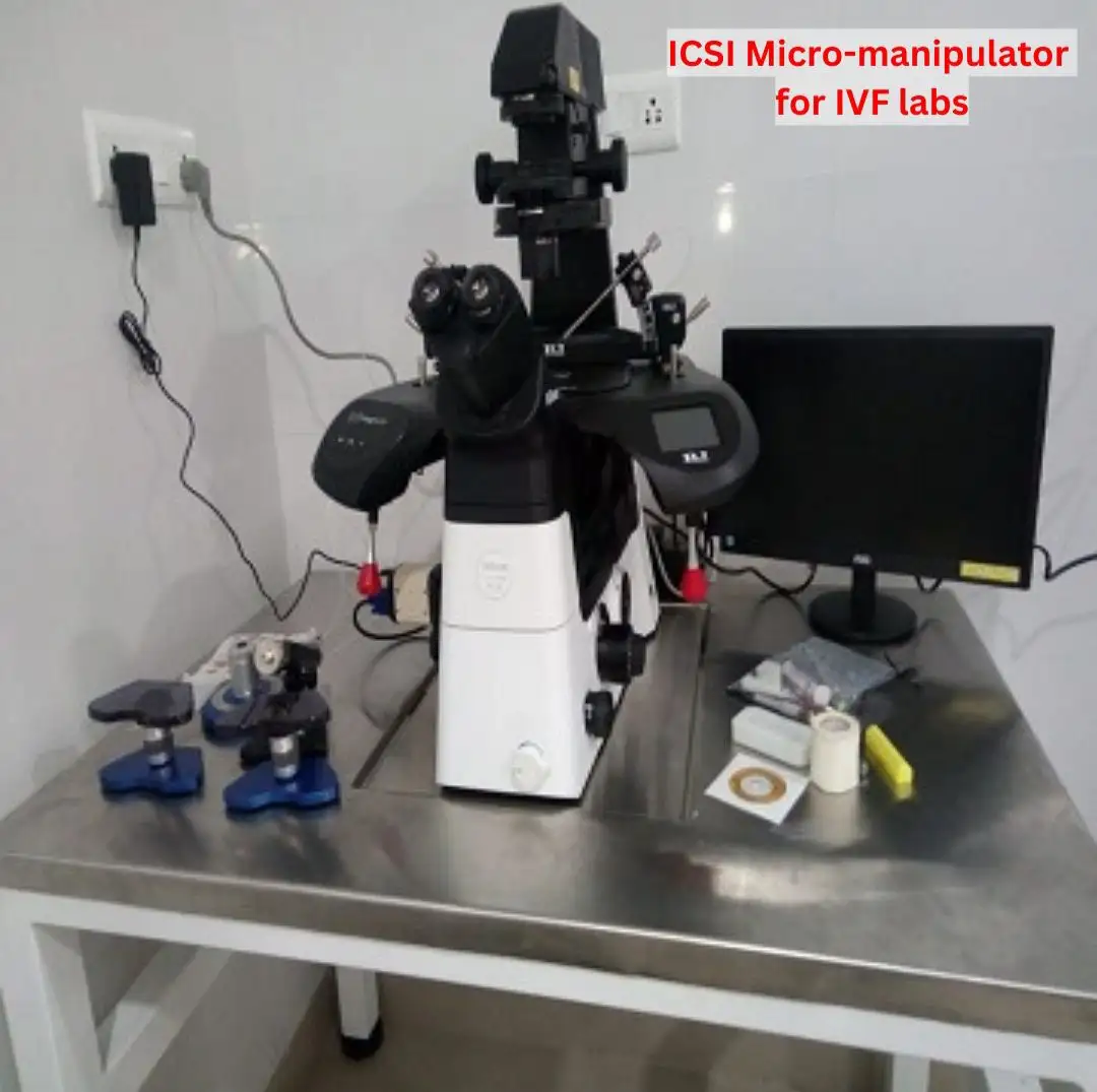 Micro manipulador ICSI, equipamento de laboratório de FIV Sistema ICSI Sistema ICSI para Laboratório de FIV