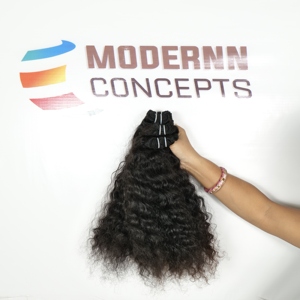 100% Unprocessed Raw Virgin Indian Temple Human Hair Extensions Curly Cuticle Aligned <strong>Bundles</strong> New <strong>Model</strong> Waves Curls Cheap Price - Product Image 2