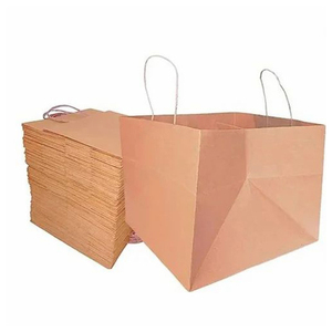 厂家直销定制牛皮纸食品重品包装纸袋带线手柄定制印刷厚牛皮纸购物纸 - Product Image 4