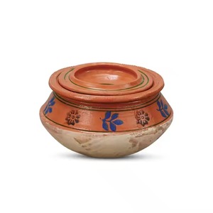 Handi Set-100% 手工天然粘土Desi风格巴基斯坦Handi烹饪服务燃气灶兼容热卖家用 - Product Image 6