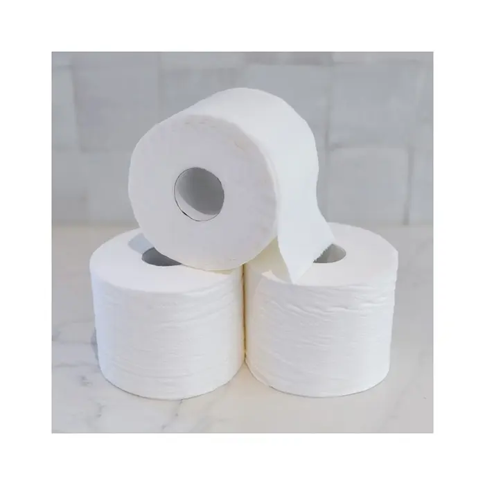 Harga grosir murah Ultra lembut dan ramah lingkungan kertas Toilet 400 lembar tisu Toilet bambu kertas gulung pabrik diskon besar