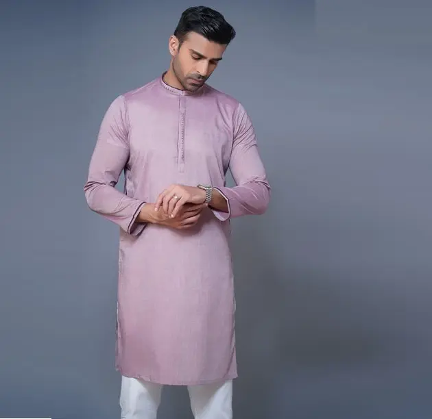 High quality Modern Design Islamic Muslim Clothes shalwar kameez with Side Pocket