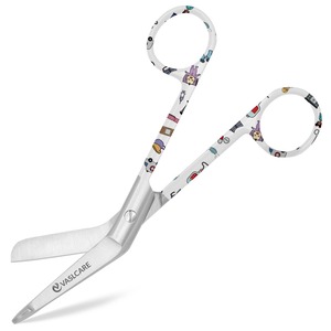 רפואי & סיעוד תחבושת אלסטית מספריים 5.5 "עיצוב אלגנטי עם דפוס רפואי על ידית על ידי כלי דם