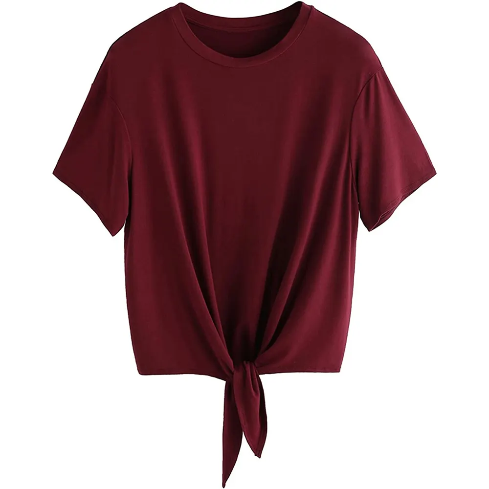 Camiseta ajustada de verano de media manga para mujer, ropa informal a la moda, con diseño personalizado, de buena calidad