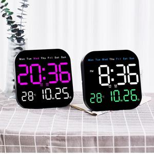 Desktop da parete di grandi dimensioni con Display della temperatura della data di settimana a LED orologio da parete digitale con funzione di conto alla rovescia - Product Image 1