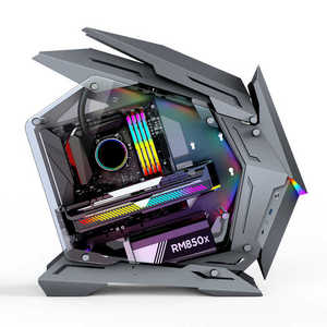 新品ケースJonsboMOD-3ミニグレーRGBミドルタワーケース<span class=keywords><strong>PC</strong></span>ゲーミングケース
