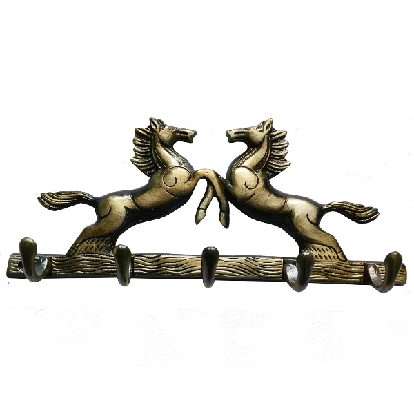 Gancho do cavalo Parede pendurada para pendurar o pano feito no ofício artesanal indiano na antiguidade terminada