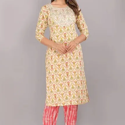 Fabricant indien Ecohad de qualité supérieure Nouveau créateur Poids Coton kurti collection 100% Coton Fait Vêtements ethniques