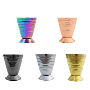Çift taraflı Peg ölçü Jiggers Bar kullanımı kokteyl yapma araçları ölçme Jigger özel Logo Metal Bar aracı ölçüm fincan - Product Image 2