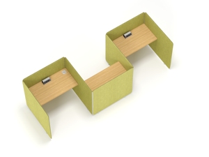 独特的新单二合一模块化尺寸折叠办公电脑桌工作站 - Product Image 6