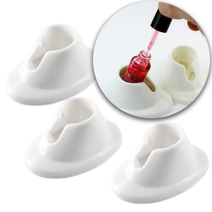 सैलून के लिए रबर नेल जेल पॉलिश बोतल होल्डर स्टैंड ग्लू टिल्टर बोतल हग - Product Image 2