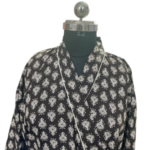 Lüks ipek kadın kat-uzunluk bohem tarzı <span class=keywords><strong>Kimono</strong></span> Robe zarif çiçek baskı hafif Boho <span class=keywords><strong>Chic</strong></span> Loungewear