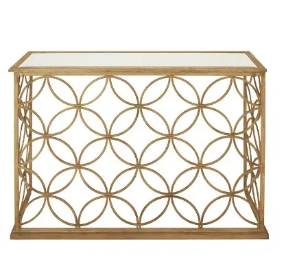 Consolle Entry table Furniture circle type Console entry table Furniture ottone vintage luxury aluminium iron wood design classic