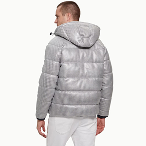 High Quality Custom Quilted <strong>White</strong> Bubble <strong>Puffer</strong> <strong>Jacket</strong> for Men Unique Design With <strong>Long</strong> Length for Winter - Product Image 6