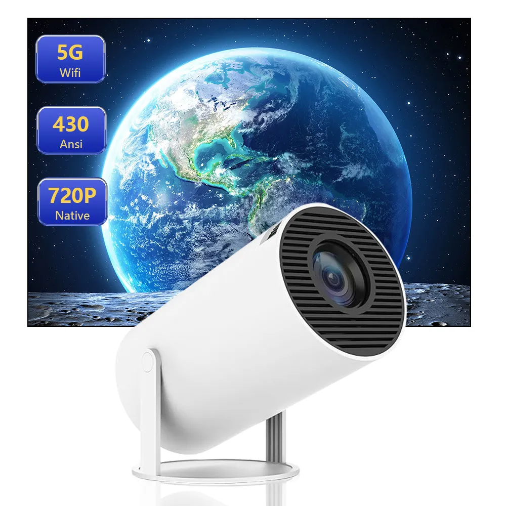 Topfoison hy300 chiếu Aliexpress tường chiếu hy300 chiếu ANSI 250 tự do Mini TV Movie xách tay máy chiếu