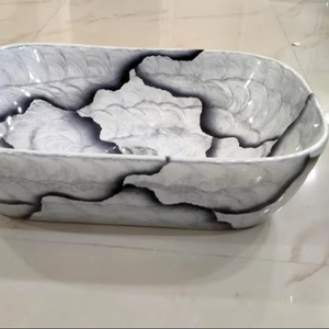 印度制造的多色浴室盥洗盆台面水槽提供现代设计和形状 - Product Image 1