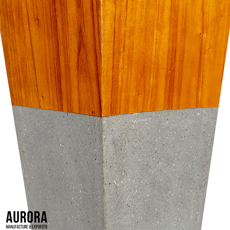 Grain de bois et ciment