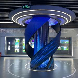 หน้าจอแสดงผล LED P5ทรงกระบอกแบบโค้งโมดูลนำโค้ง P2 P1.86โค้งงอได้360องศา P4หน้าจอแสดงผล LED ดีไซน์ใหม่