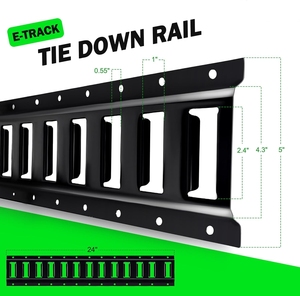 2 'e theo dõi đường sắt Tie-down Kit Heavy Duty E theo dõi đường ray hệ thống điện bọc thép cho Đảm bảo hàng hóa - Product Image 2