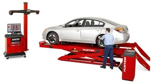 Máquina automática do alinhamento da roda 3D com elevador de quatro rodas e balanceador pneumático Changer para alinhamento da roda do carro em oficinas do pneu