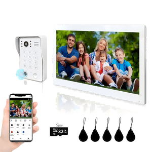 Sistema de intercomunicación de seguridad inteligente Pantalla HD de 10 pulgadas Monitoreo remoto a través de la aplicación Le proporciona múltiples métodos de desbloqueo - Product Image 1