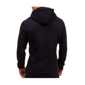 定制男士厚拉链连帽衫冬季保暖连帽夹克套头衫上衣 - Product Image 5