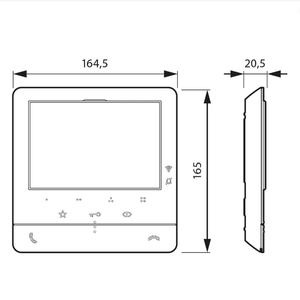 Комплект видеодомофона для одной семьи 2000 класса 100 V12B 2-проводные системы вещания - Product Image 3