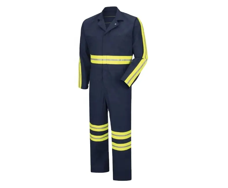 Uniforme da lavoro di sicurezza-abbigliamento da lavoro ad alta visibilità con uniforme da lavoro con nastro riflettente, uniforme da meccanico, tuta da ingegnere